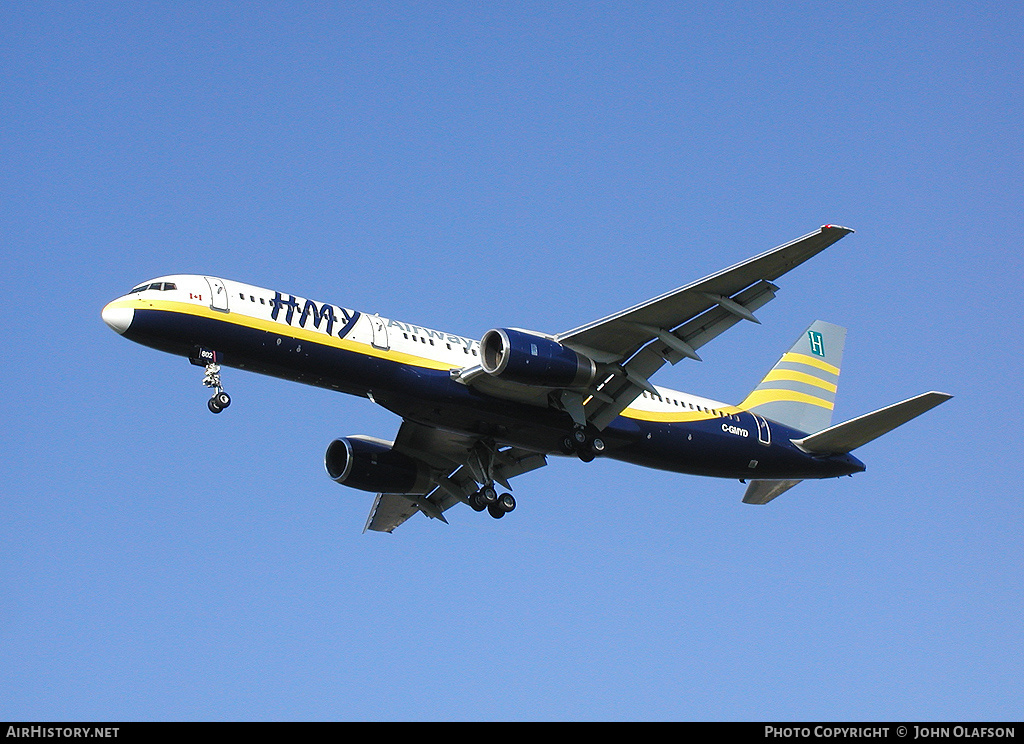 Aircraft Photo of C-GMYD | Boeing 757-258 | Harmony Airways - HMY Airways | AirHistory.net #211584