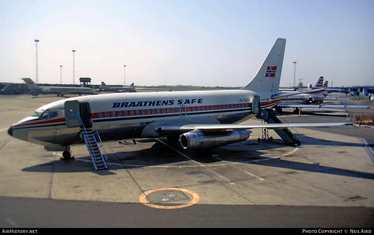 Aircraft Photo of LN-SUS | Boeing 737-205 | Braathens SAFE | AirHistory.net #211595