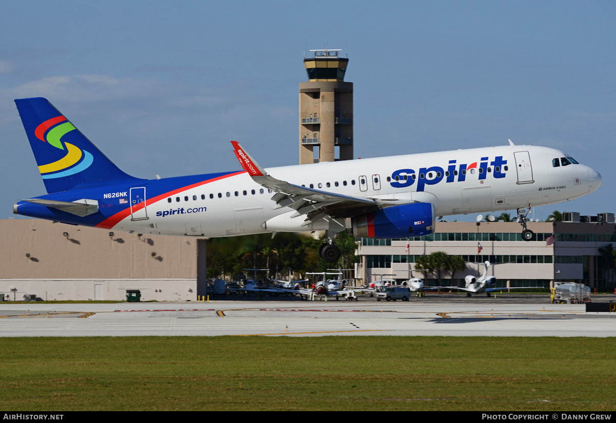 Aircraft Photo of N626NK | Airbus A320-232 | Spirit Airlines | AirHistory.net #211644