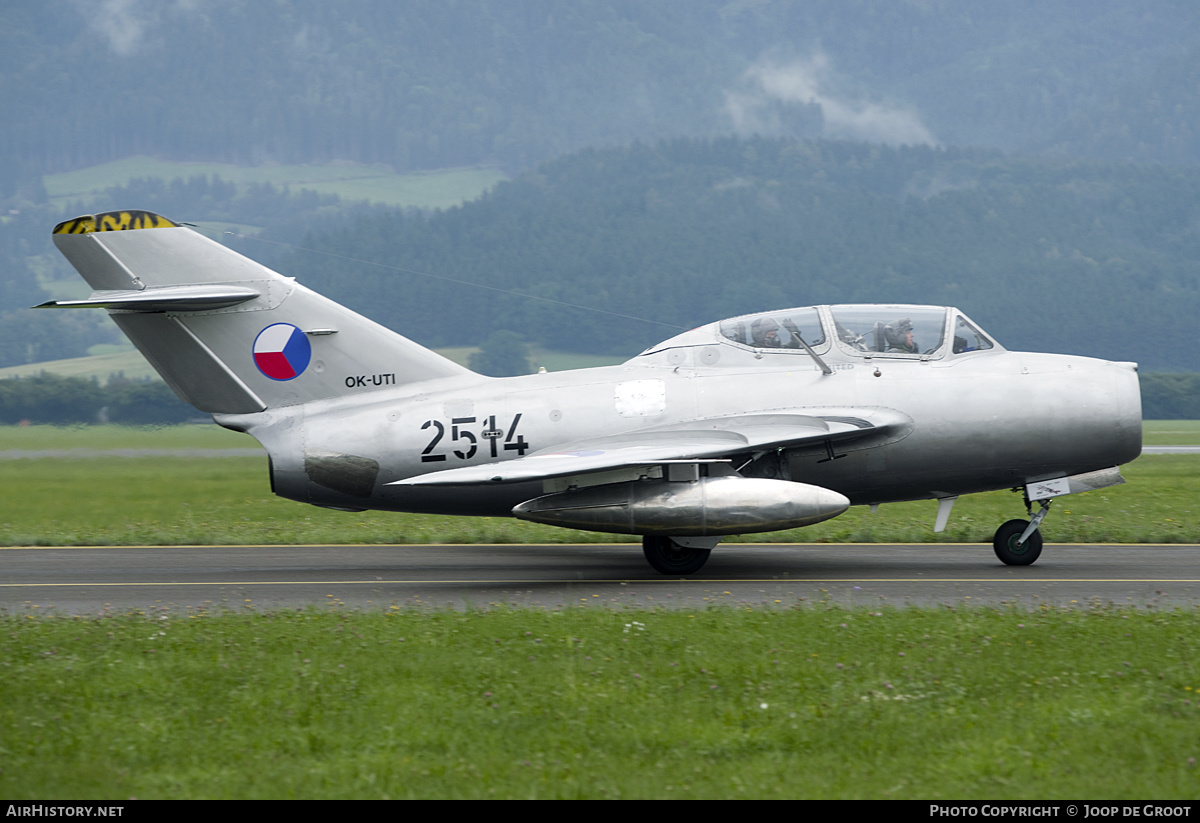 Aircraft Photo of OK-UTI / 2514 | PZL-Mielec SBLim-2 (MiG-15UTI) | Czechoslovakia - Air Force | AirHistory.net #211682