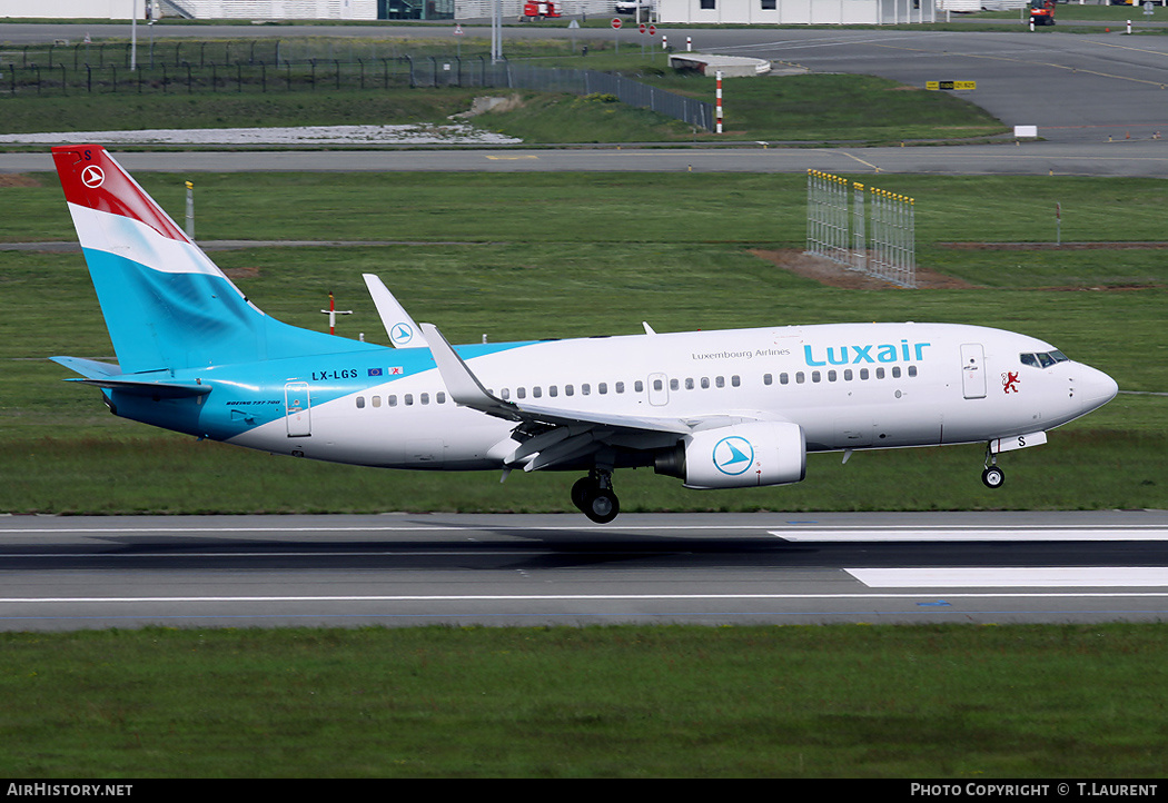 Aircraft Photo of LX-LGS | Boeing 737-7C9 | Luxair | AirHistory.net #211714