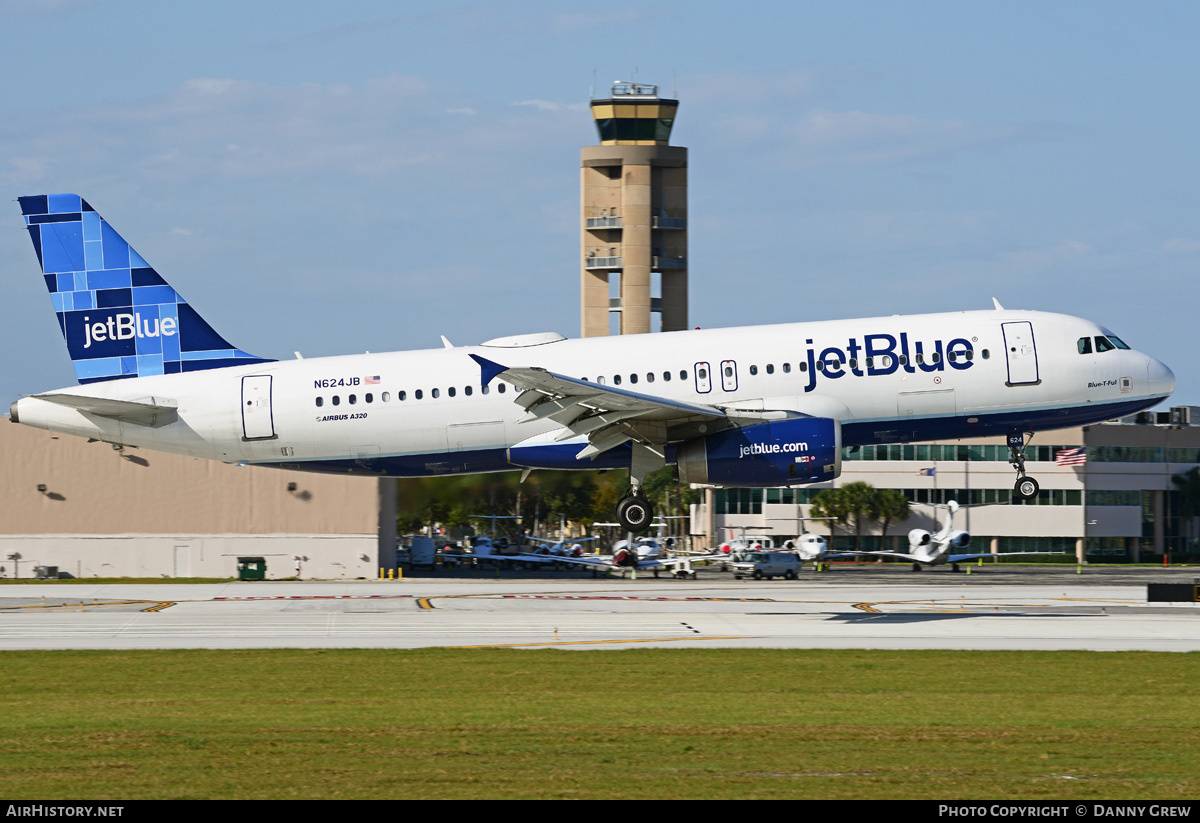 Aircraft Photo of N624JB | Airbus A320-232 | JetBlue Airways | AirHistory.net #211743