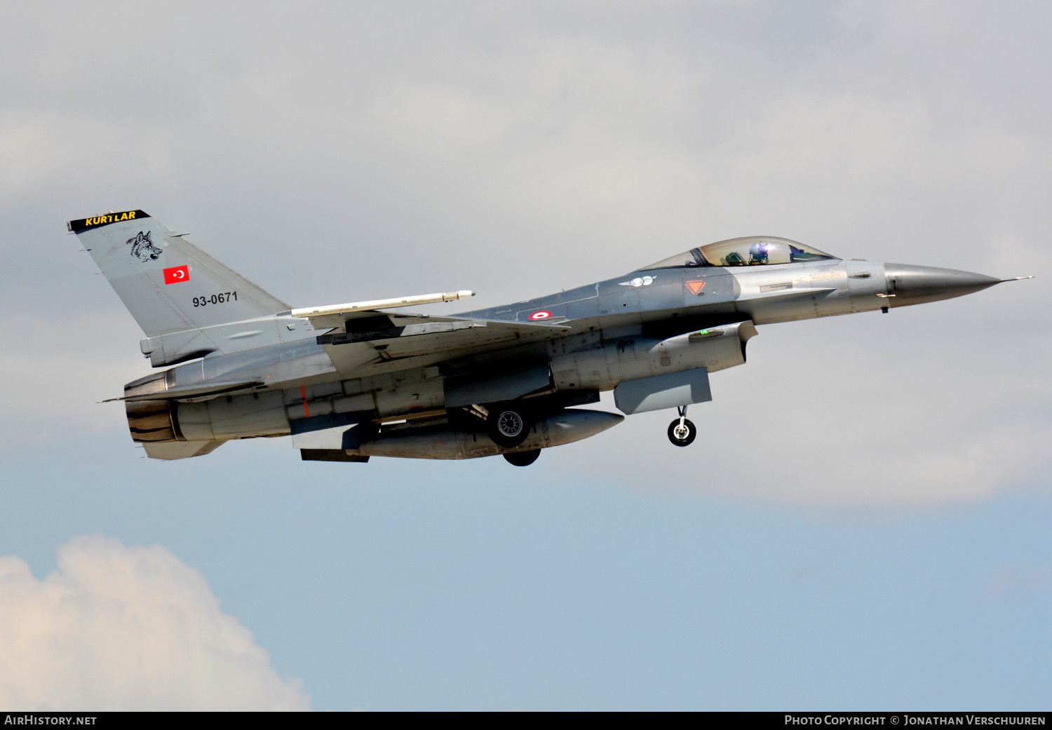 Aircraft Photo of 93-0671 | General Dynamics F-16C Fighting Falcon | Turkey - Air Force | AirHistory.net #211832