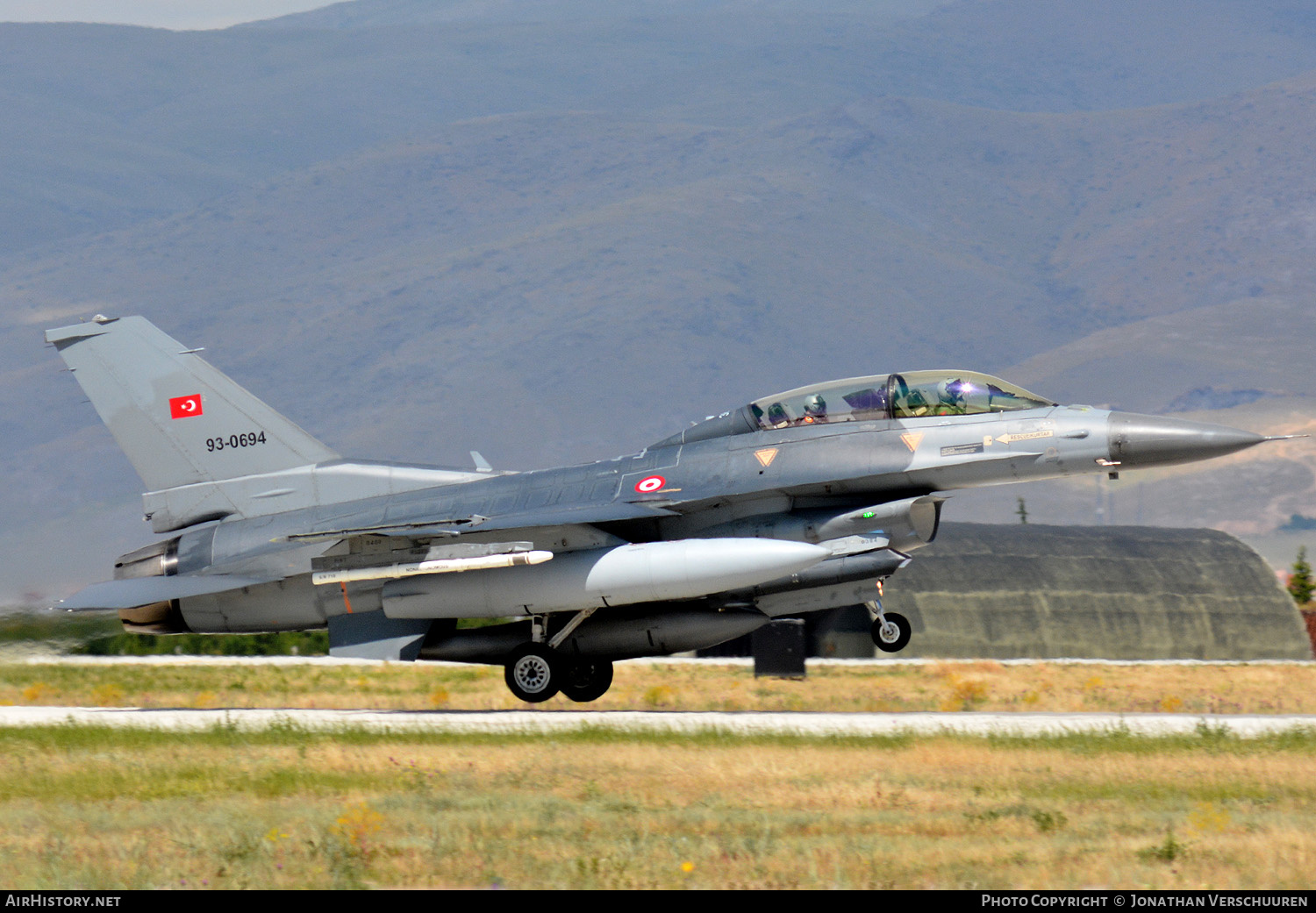 Aircraft Photo of 93-0694 | Lockheed Martin F-16D Fighting Falcon | Turkey - Air Force | AirHistory.net #211846