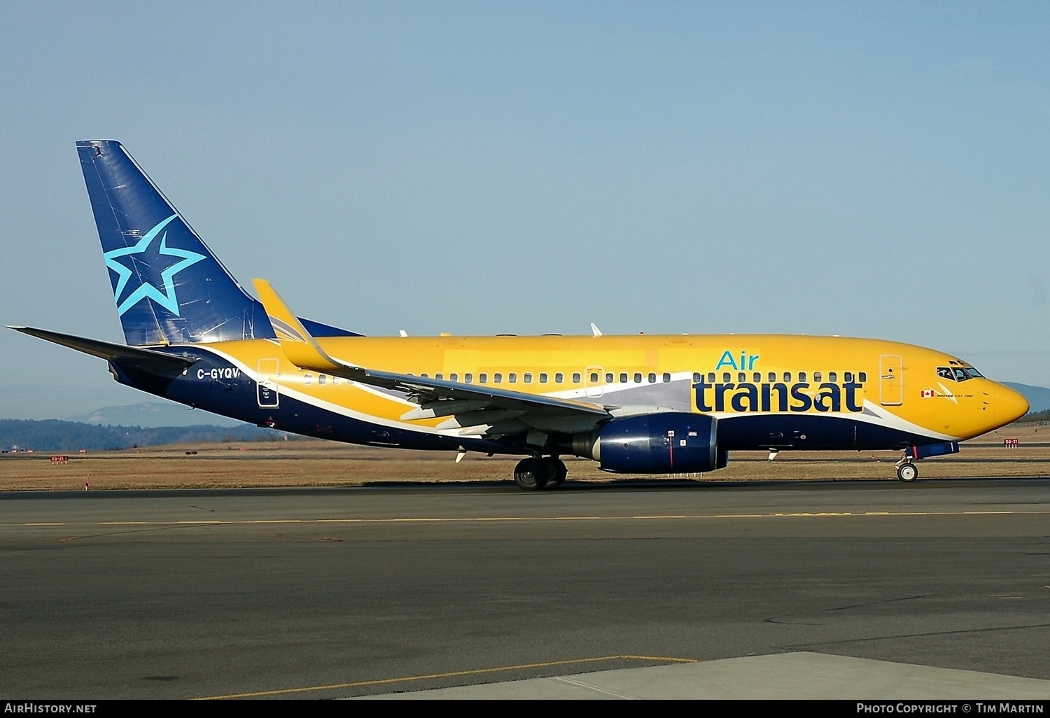 Aircraft Photo of C-GYQV | Boeing 737-73V | Air Transat | AirHistory.net #211872