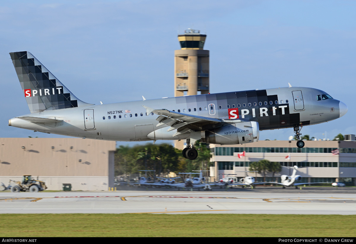 Aircraft Photo of N527NK | Airbus A319-132 | Spirit Airlines | AirHistory.net #211890