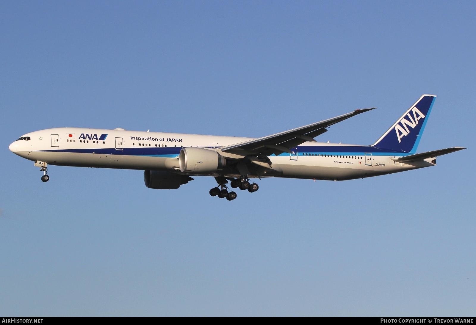 Aircraft Photo of JA793A | Boeing 777-300/ER | All Nippon Airways - ANA | AirHistory.net #212035