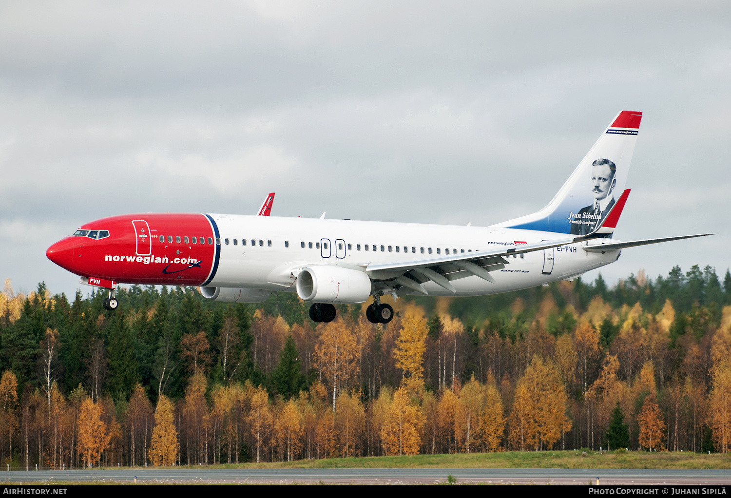 Aircraft Photo of EI-FVH | Boeing 737-800 | Norwegian | AirHistory.net #212068