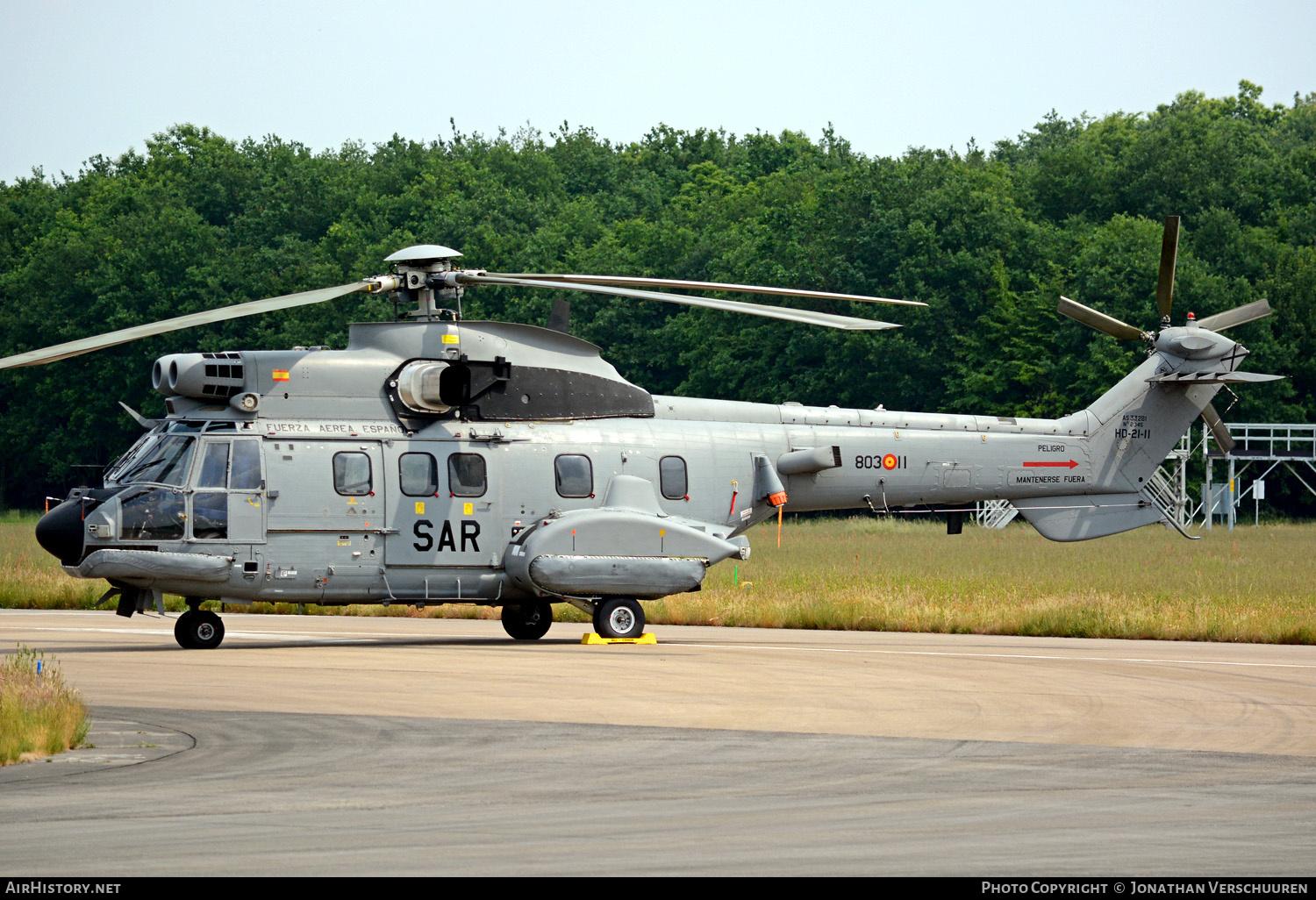 Aircraft Photo of HD.21-11 | Aerospatiale AS-332B1 Super Puma | Spain - Air Force | AirHistory.net #212090