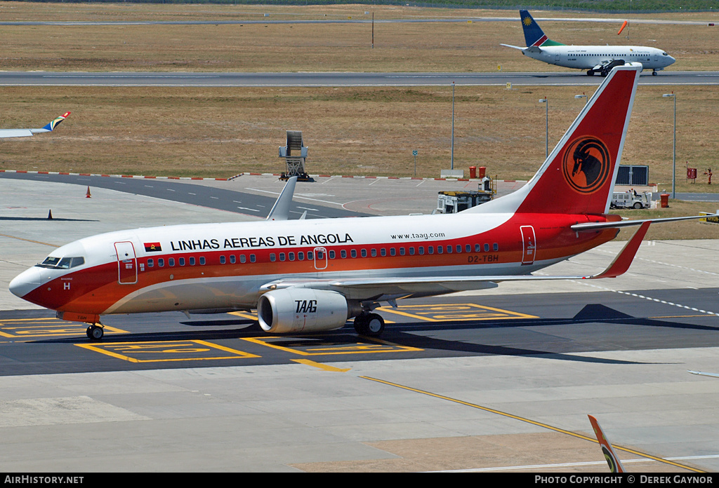 Aircraft Photo of D2-TBH | Boeing 737-7M2 | TAAG Angola Airlines - Linhas Aéreas de Angola | AirHistory.net #212103
