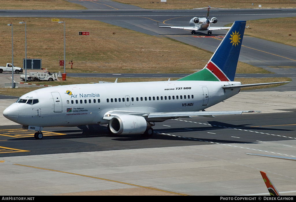 Aircraft Photo of V5-NDI | Boeing 737-528 | Air Namibia | AirHistory.net #212114
