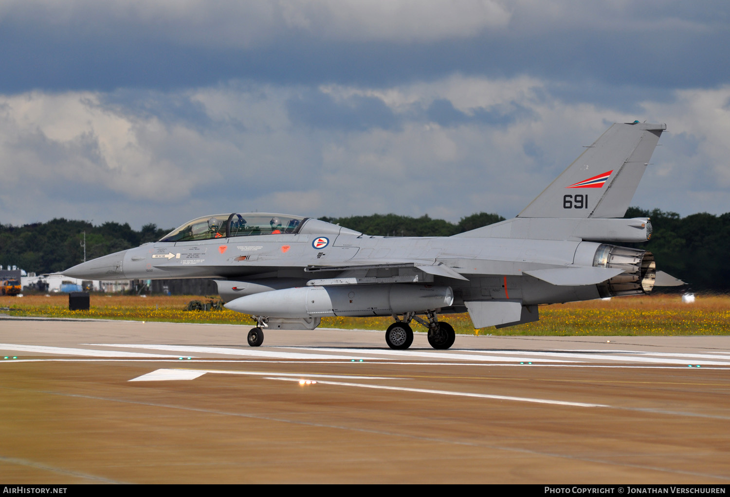 Aircraft Photo of 691 | General Dynamics F-16BM Fighting Falcon | Norway - Air Force | AirHistory.net #212116