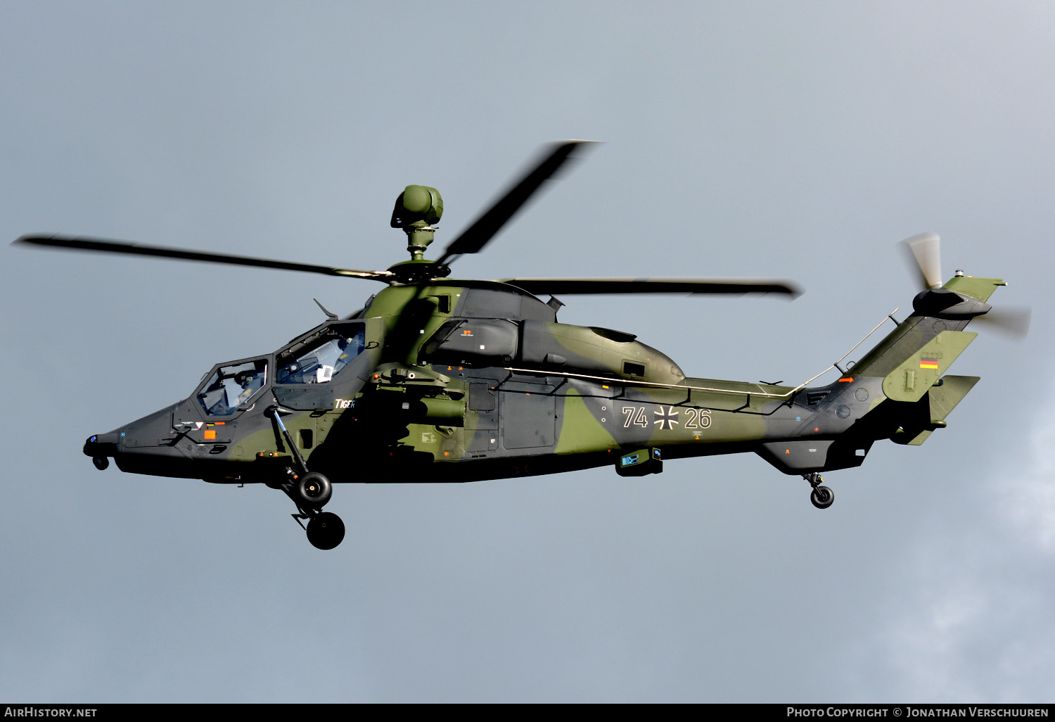 Aircraft Photo of 7426 | Eurocopter EC-665 Tiger UHT | Germany - Army | AirHistory.net #212121