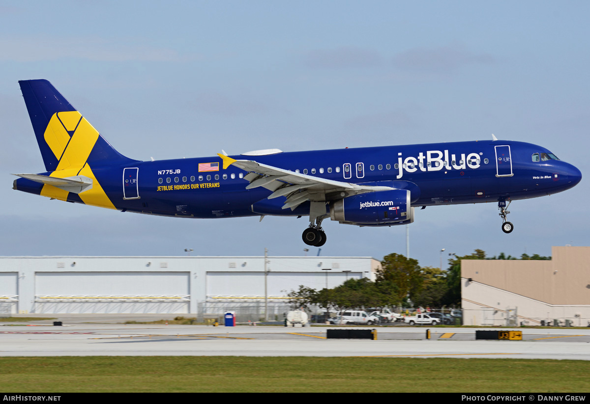 Aircraft Photo of N775JB | Airbus A320-232 | JetBlue Airways | AirHistory.net #212145