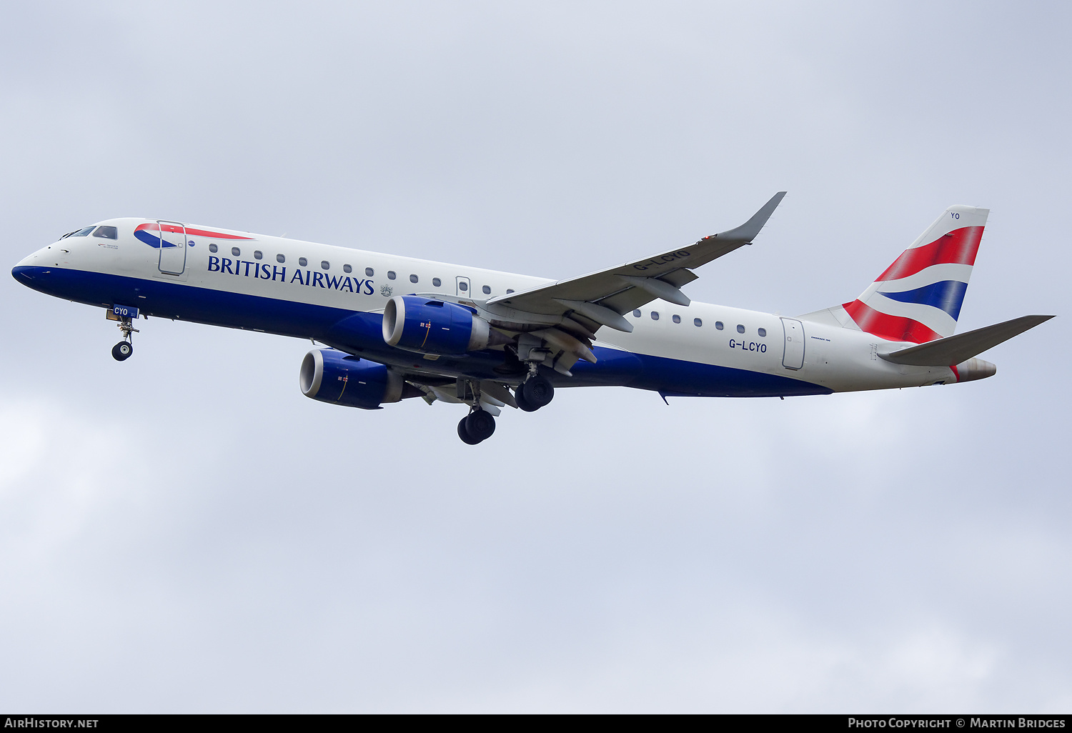 Aircraft Photo of G-LCYO | Embraer 190SR (ERJ-190-100SR) | British Airways | AirHistory.net #212192