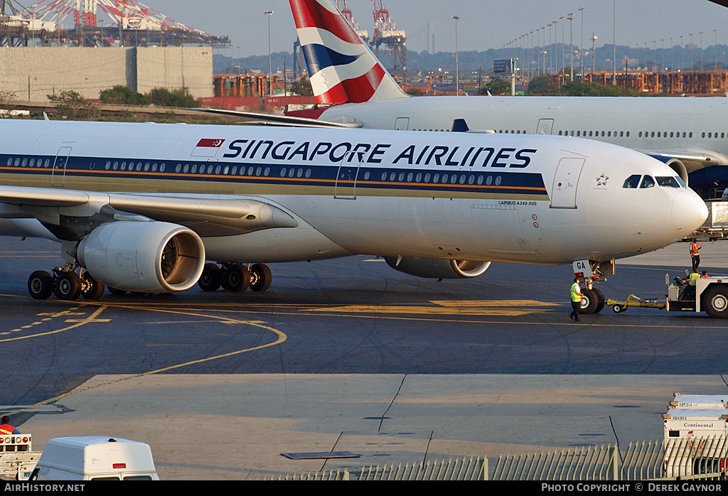 Aircraft Photo of 9V-SGA | Airbus A340-541 | Singapore Airlines | AirHistory.net #212235
