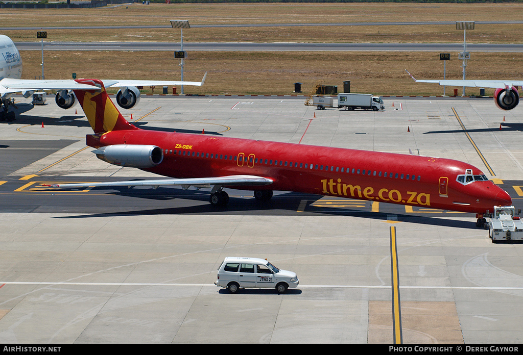 Aircraft Photo of ZS-OBK | McDonnell Douglas MD-82 (DC-9-82) | 1Time | AirHistory.net #212247