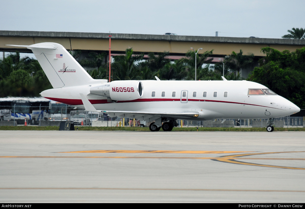 Aircraft Photo of N605GS | Bombardier Challenger 605 (CL-600-2B16) | Geo Southern Energy Corporation | AirHistory.net #212262