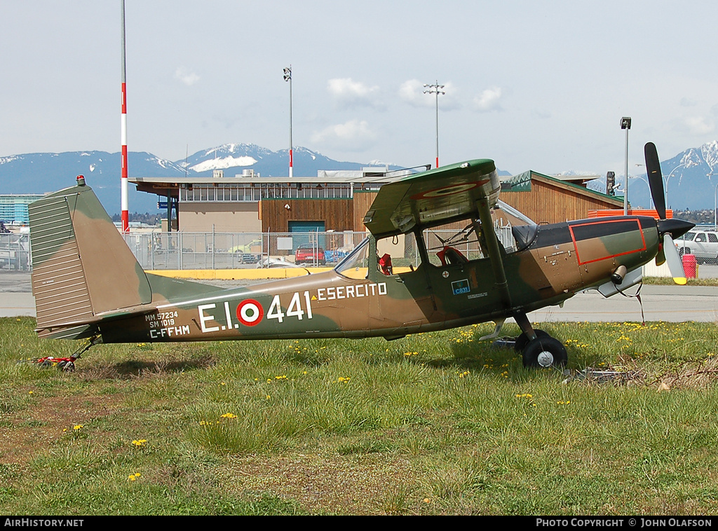 Aircraft Photo of C-FFHM | SIAI-Marchetti SM-1019E | Italy - Army | AirHistory.net #212268