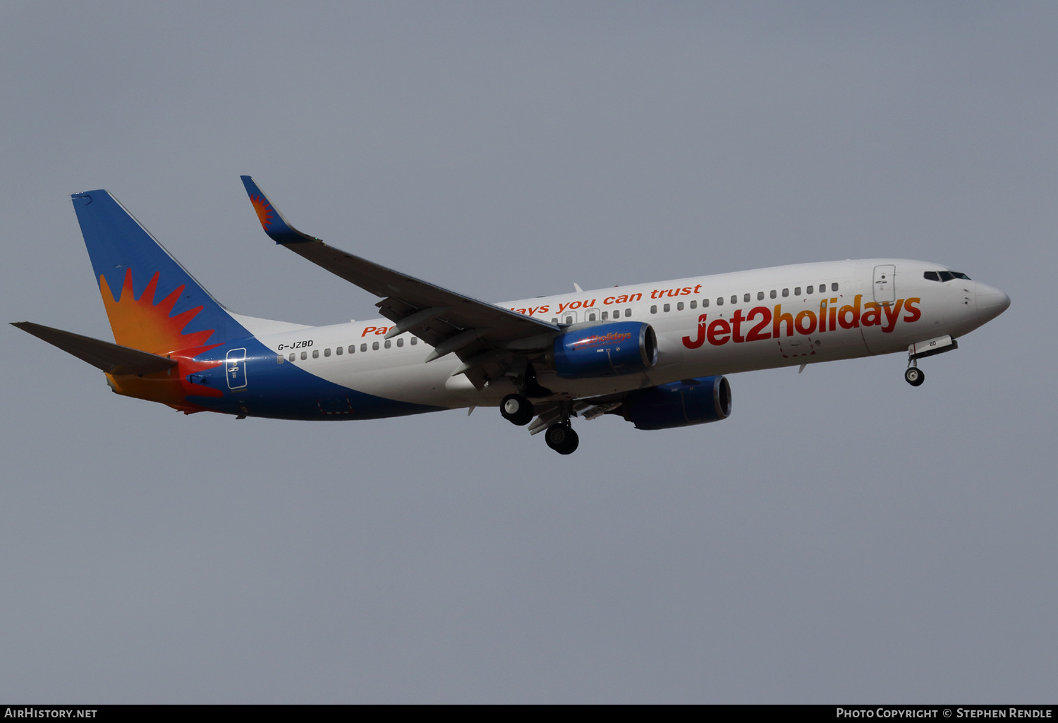 Aircraft Photo of G-JZBD | Boeing 737-800 | Jet2 Holidays | AirHistory.net #212306
