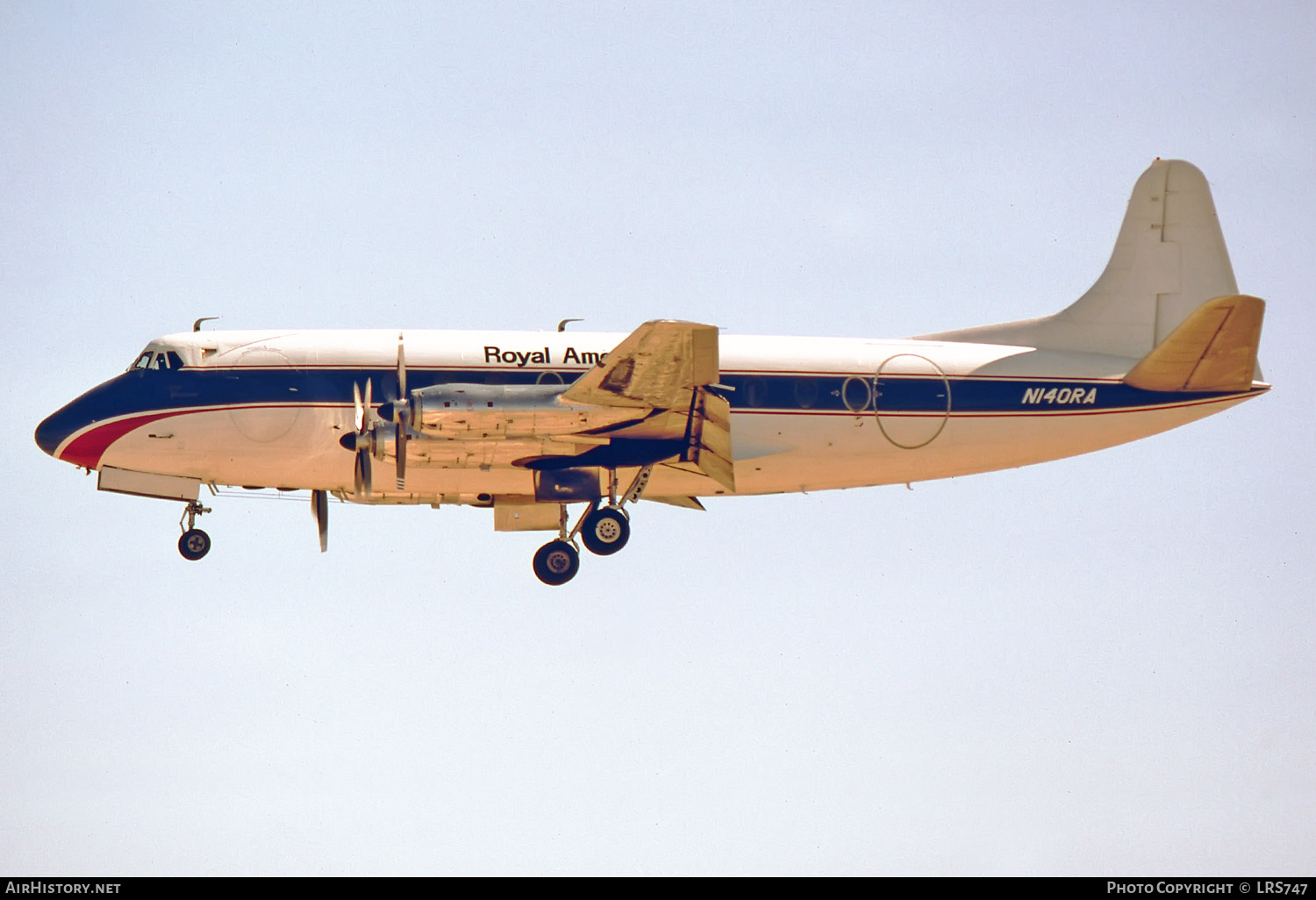 Aircraft Photo of N140RA | Vickers 765D Viscount | Royal American Airways | AirHistory.net #212372