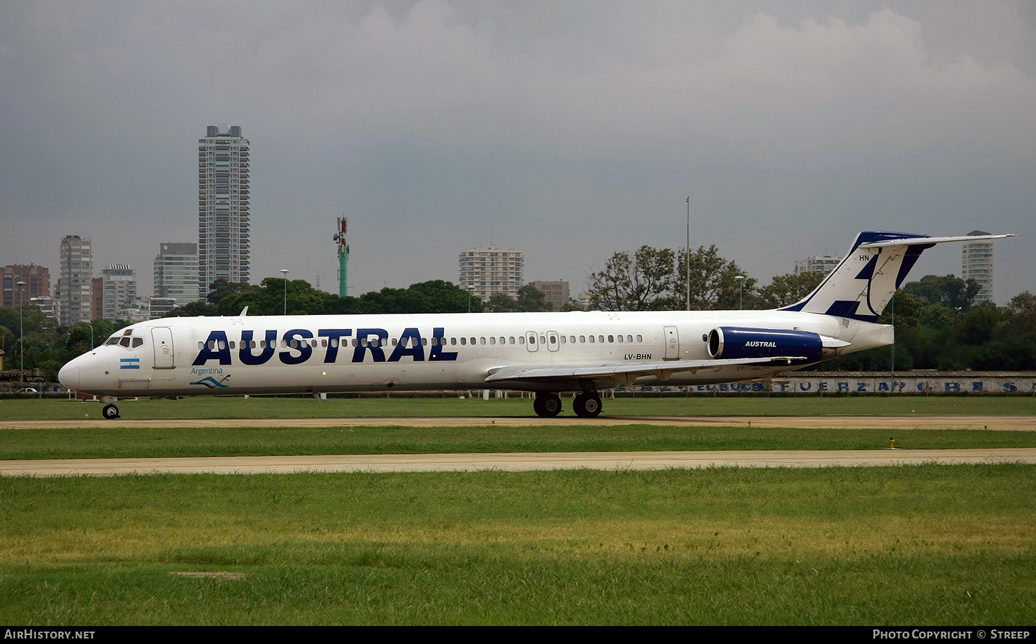 Aircraft Photo of LV-BHN | McDonnell Douglas MD-83 (DC-9-83) | Austral Líneas Aéreas | AirHistory.net #212382