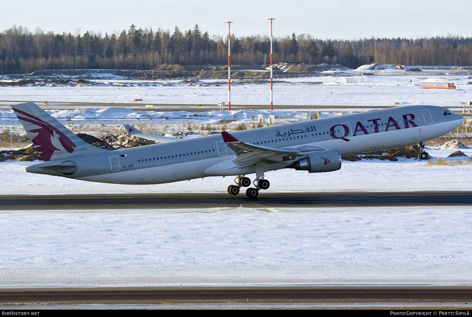 Aircraft Photo of A7-AEF | Airbus A330-302 | Qatar Airways | AirHistory.net #212398