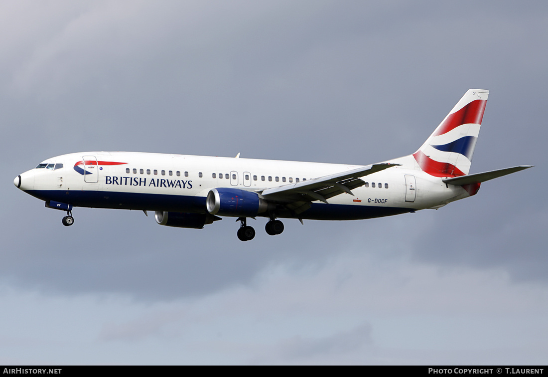 Aircraft Photo of G-DOCF | Boeing 737-436 | British Airways | AirHistory.net #212407