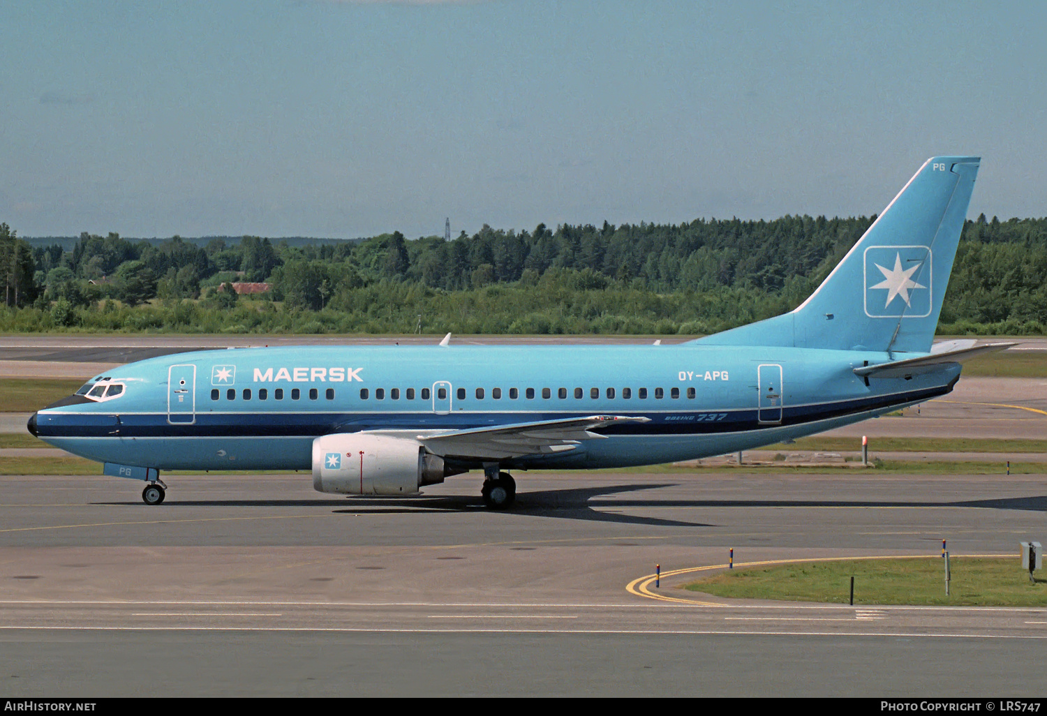 Aircraft Photo of OY-APG | Boeing 737-5L9 | Maersk Air | AirHistory.net #212439