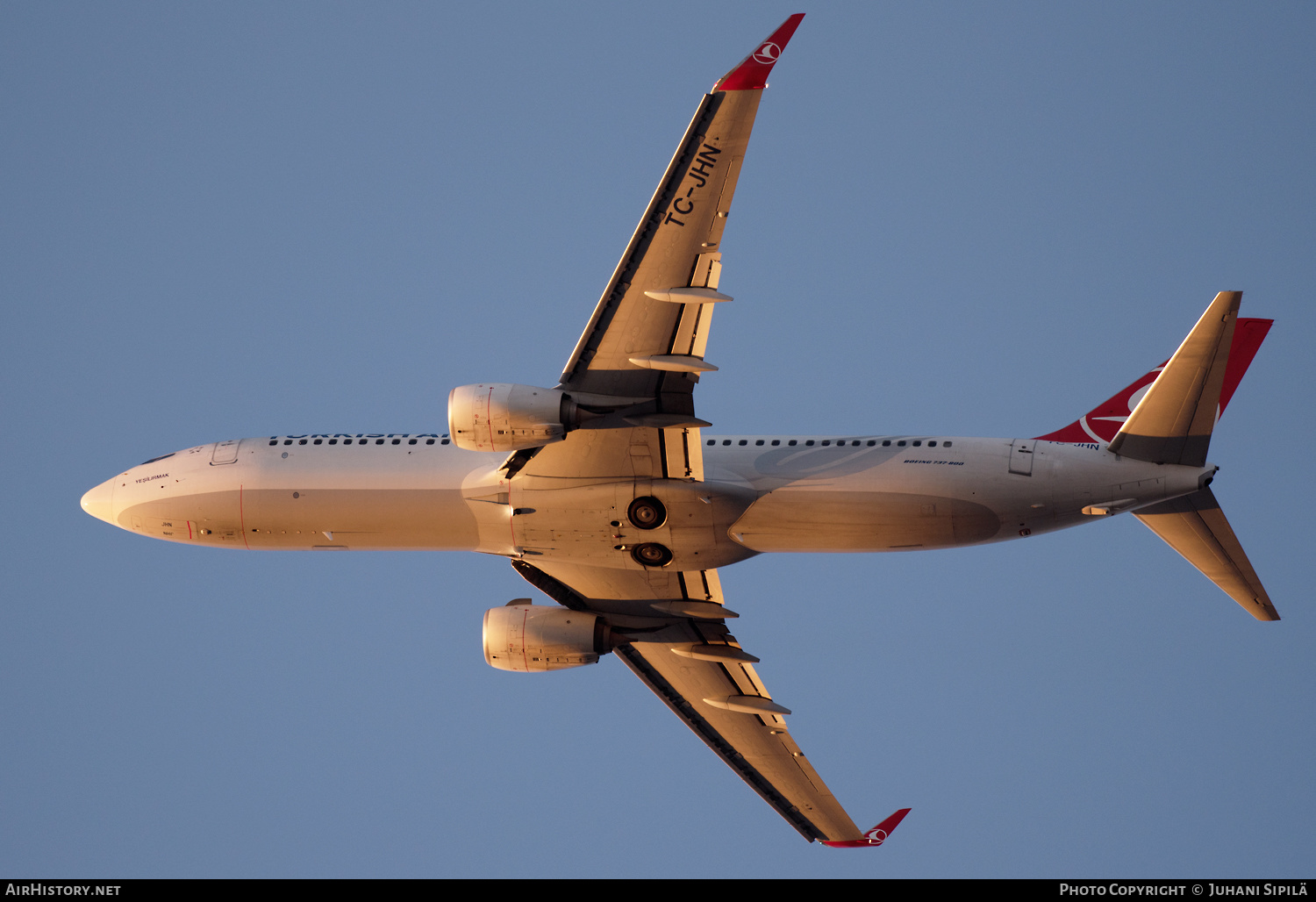 Aircraft Photo of TC-JHN | Boeing 737-8F2 | Turkish Airlines | AirHistory.net #212600