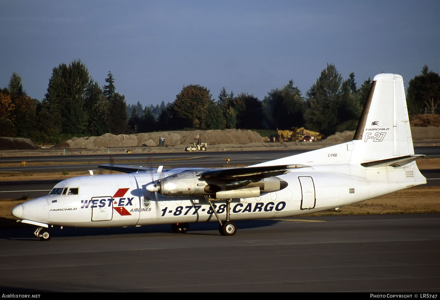 Aircraft Photo of C-FVQE | Fairchild F-27F | West Ex Airlines | AirHistory.net #212623