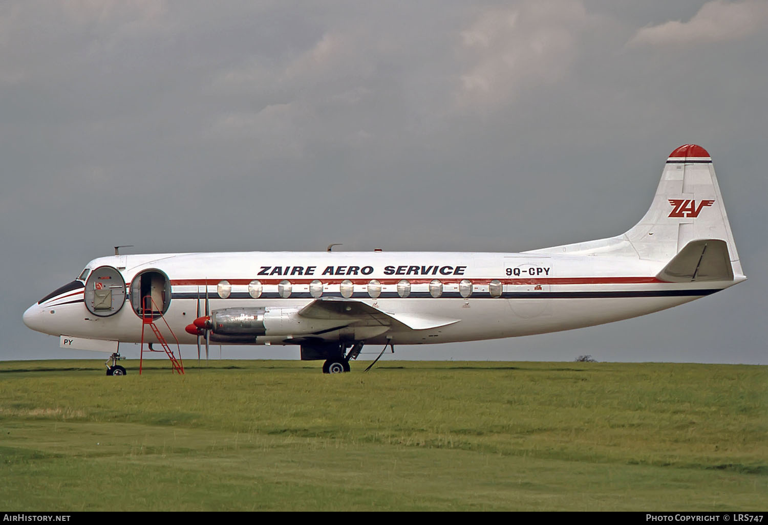 Aircraft Photo of 9Q-CPY | Vickers 757 Viscount | Zaire Aero Service | AirHistory.net #212626