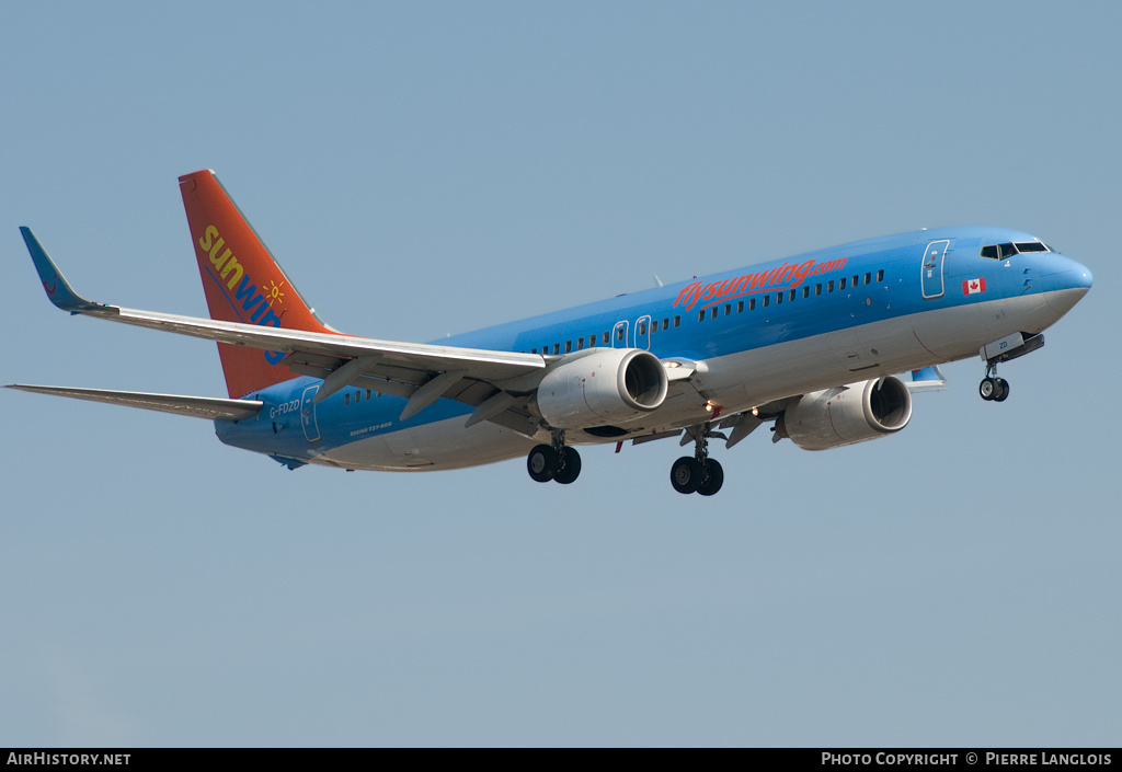 Aircraft Photo of C-FDZD | Boeing 737-8K5 | Sunwing Airlines | AirHistory.net #212641