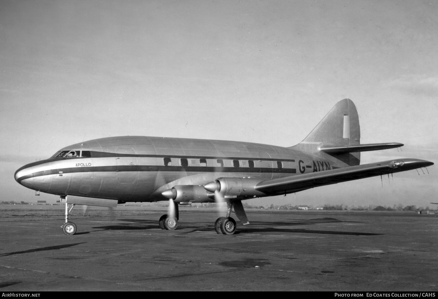 Aircraft Photo of G-AIYN | Armstrong Whitworth AW-55 Apollo | AirHistory.net #212644