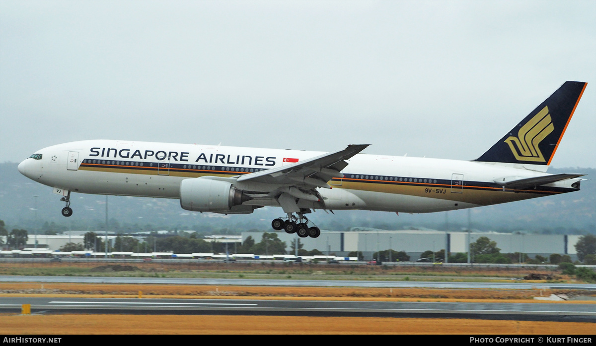 Aircraft Photo of 9V-SVJ | Boeing 777-212/ER | Singapore Airlines | AirHistory.net #212746