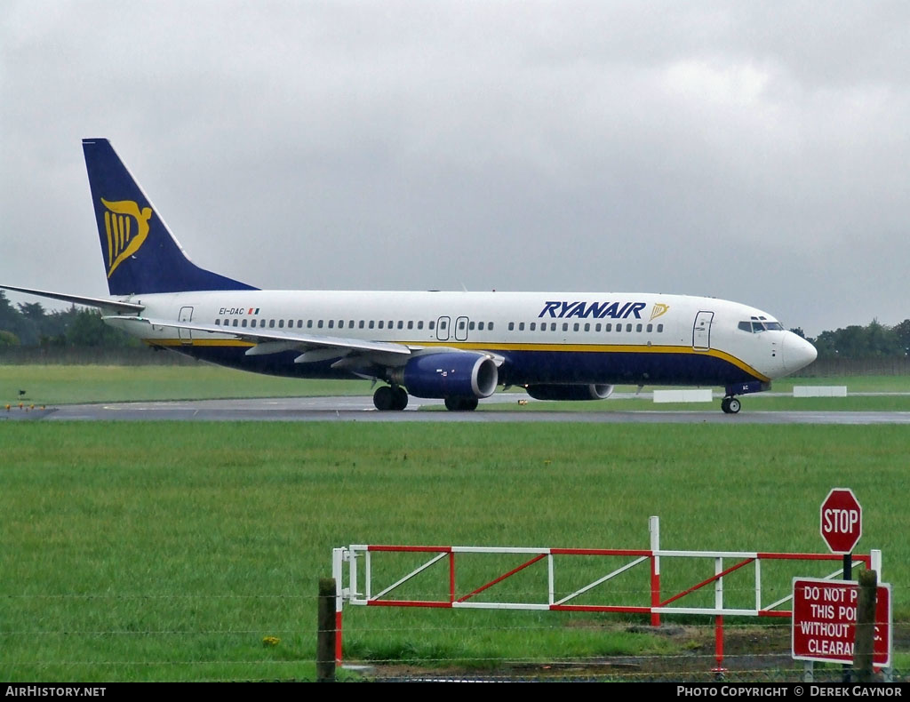 Aircraft Photo of EI-DAC | Boeing 737-8AS | Ryanair | AirHistory.net #212759