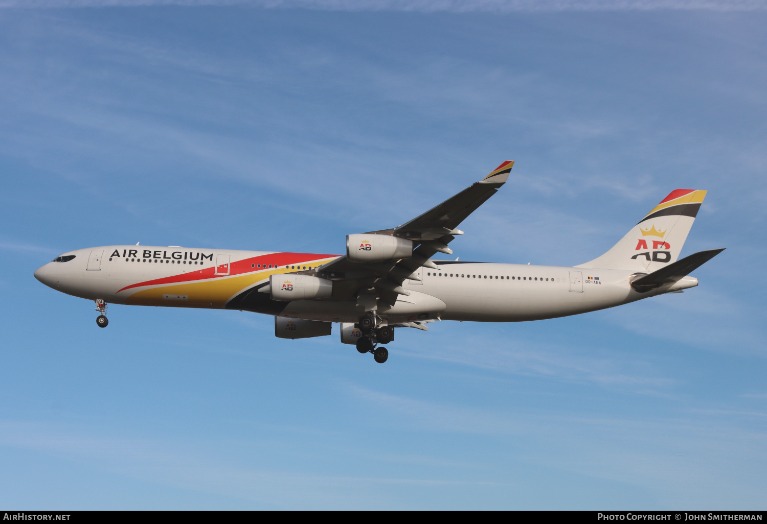 Aircraft Photo of OO-ABA | Airbus A340-313 | Air Belgium | AirHistory.net #212770