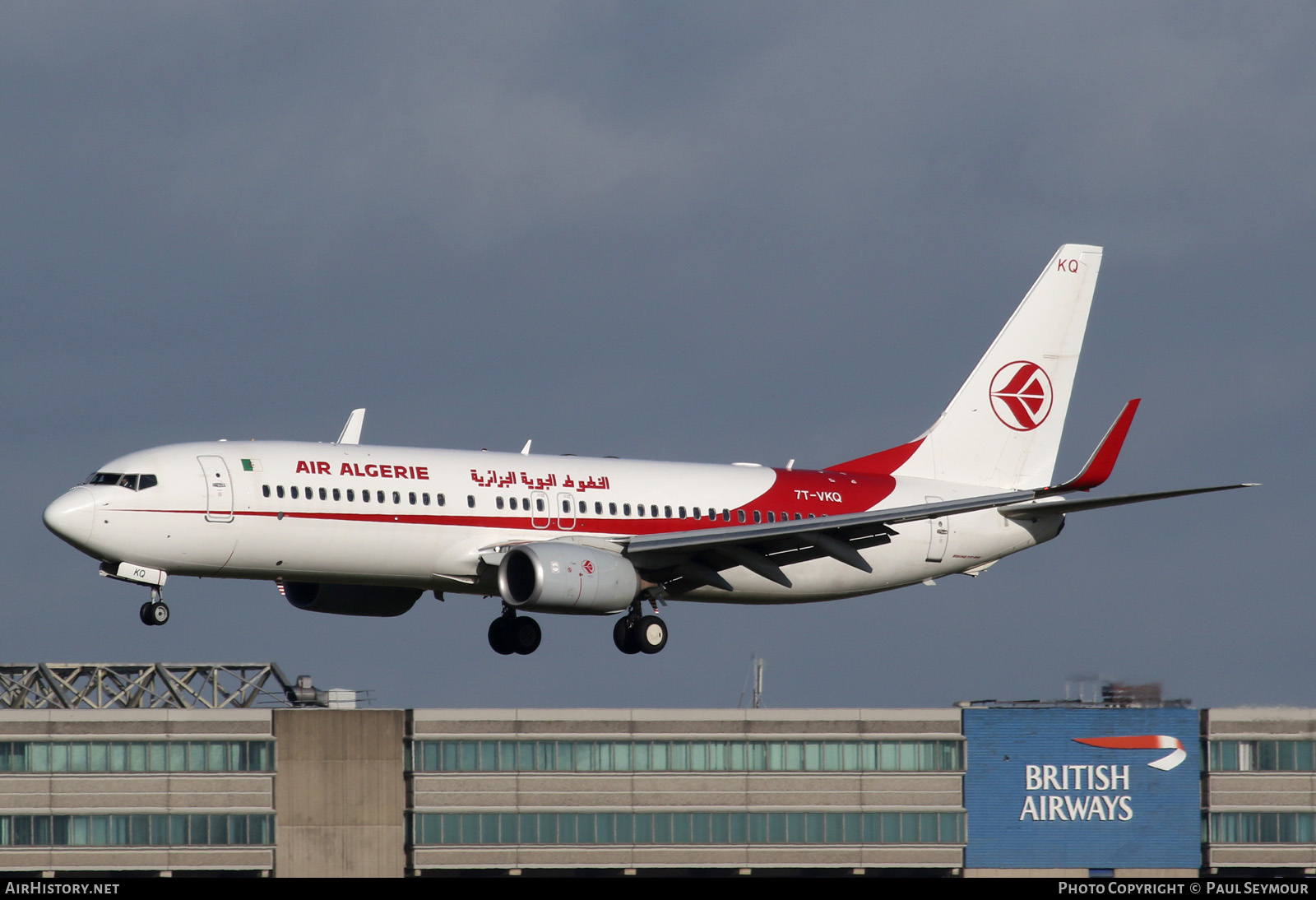 Aircraft Photo of 7T-VKQ | Boeing 737-800 | Air Algérie | AirHistory.net #212773