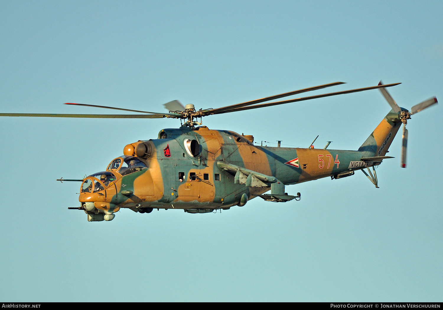 Aircraft Photo of 574 | Mil Mi-24D | Hungary - Air Force | AirHistory.net #212782