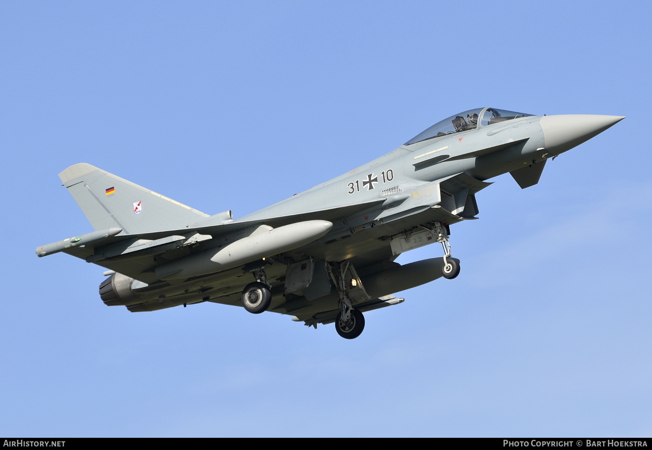 Aircraft Photo of 3110 | Eurofighter EF-2000 Typhoon ... | Germany - Air Force | AirHistory.net #212823