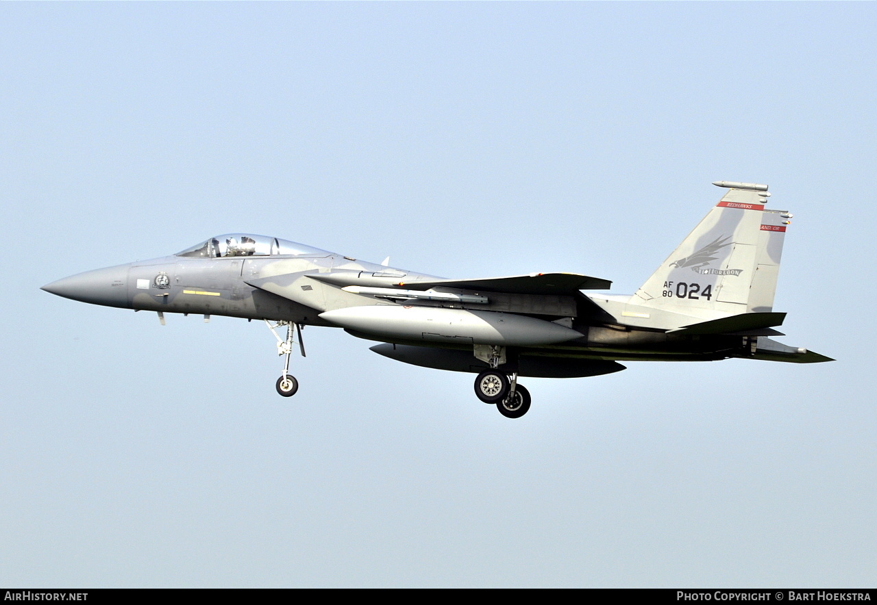 Aircraft Photo of 80-0024 / AF80-024 | McDonnell Douglas F-15C Eagle | USA - Air Force | AirHistory.net #212826