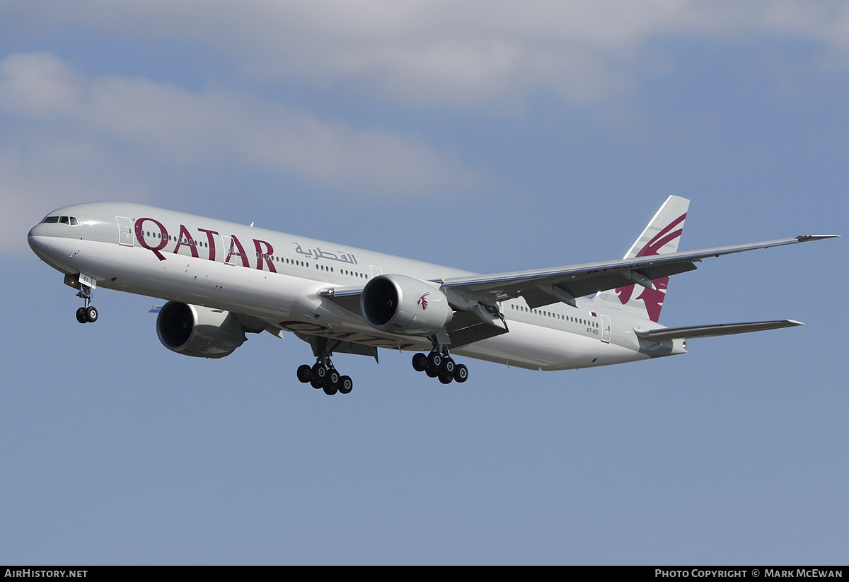 Aircraft Photo of A7-BEI | Boeing 777-3DZ/ER | Qatar Airways | AirHistory.net #212852