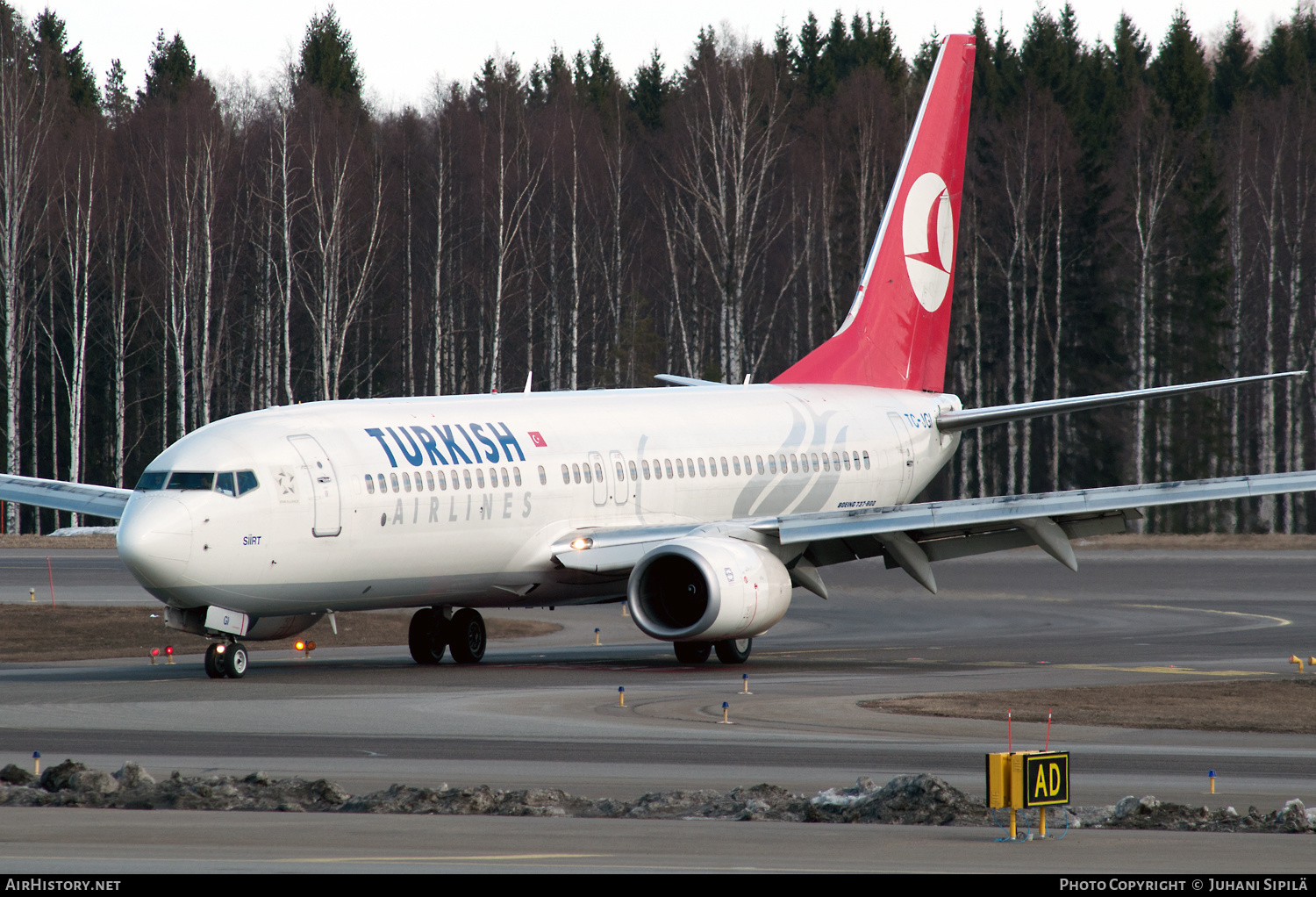 Aircraft Photo of TC-JGI | Boeing 737-8F2 | Turkish Airlines | AirHistory.net #212939
