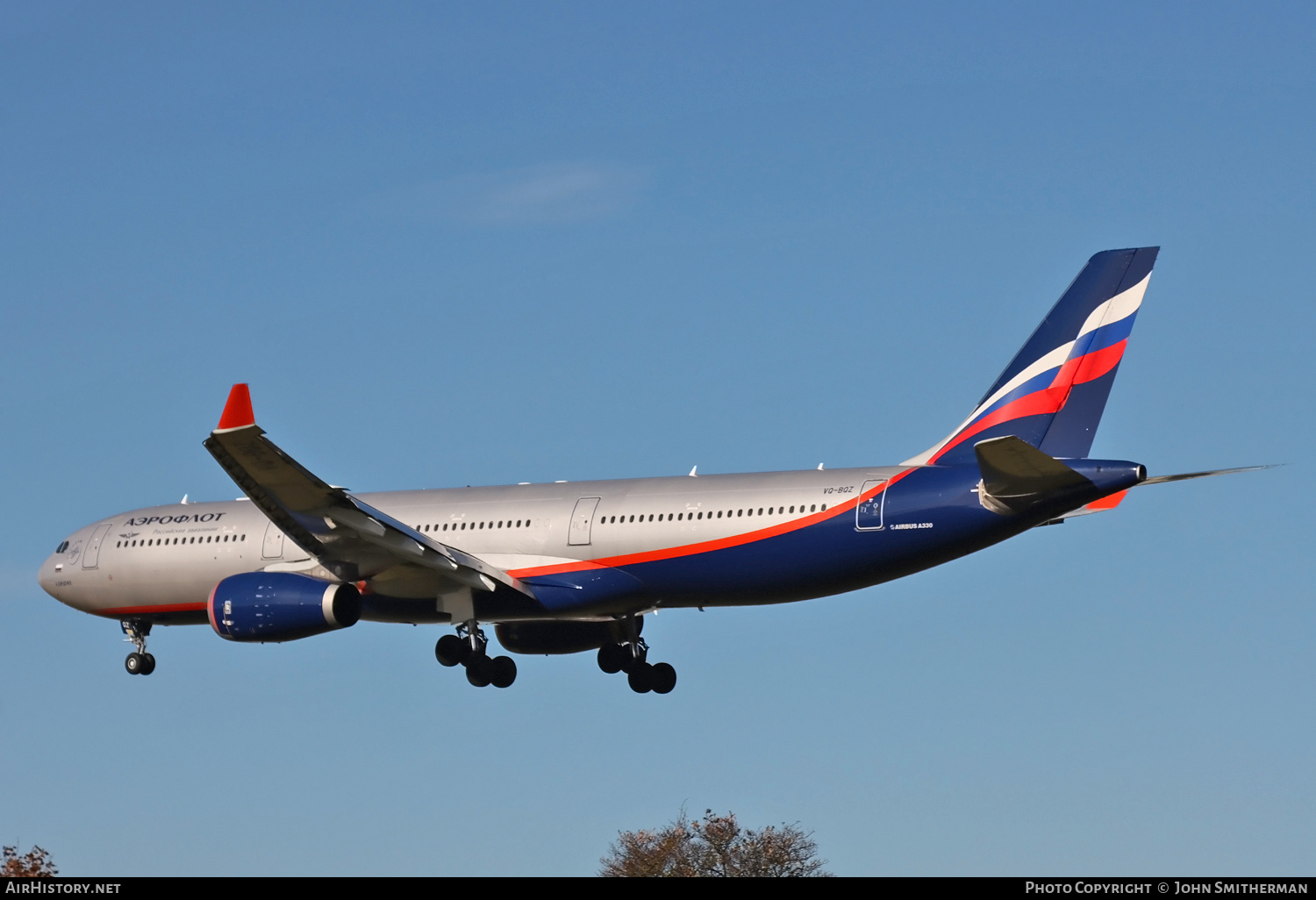Aircraft Photo of VQ-BQZ | Airbus A330-343 | Aeroflot - Russian Airlines | AirHistory.net #212966