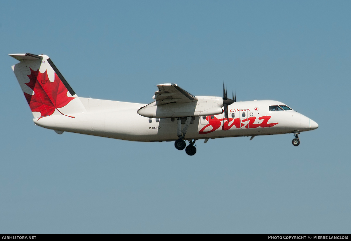 Aircraft Photo of C-GOND | De Havilland Canada DHC-8-102 Dash 8 | Air Canada Jazz | AirHistory.net #212978