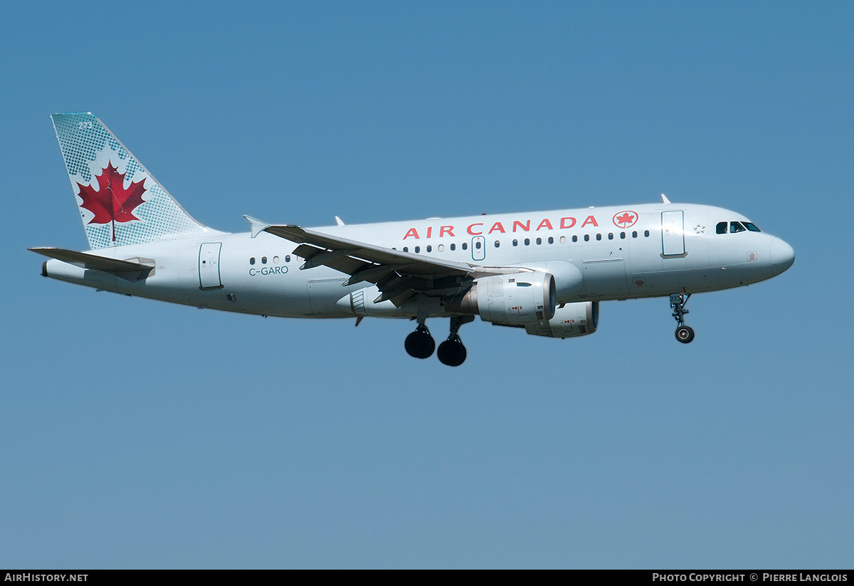 Aircraft Photo of C-GARO | Airbus A319-114 | Air Canada | AirHistory.net #212989