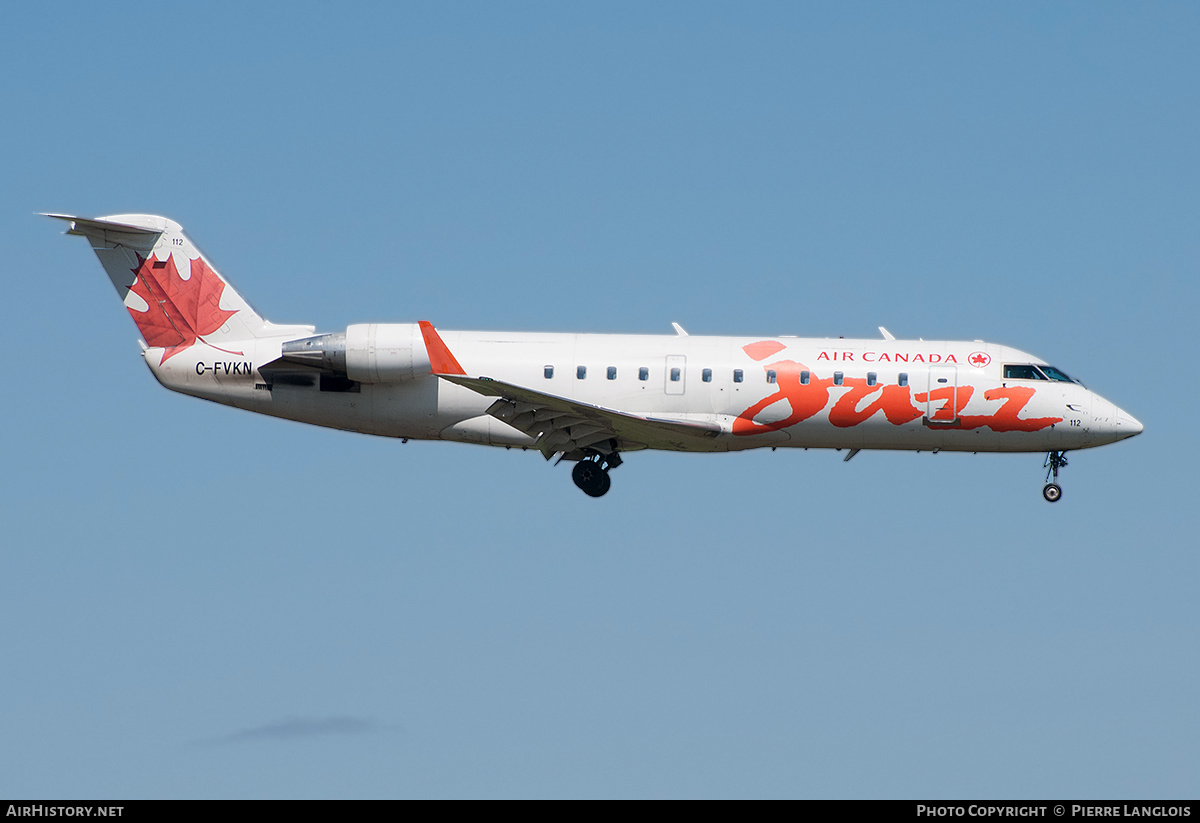 Aircraft Photo of C-FVKN | Canadair CRJ-100ER (CL-600-2B19) | Air Canada Jazz | AirHistory.net #212995