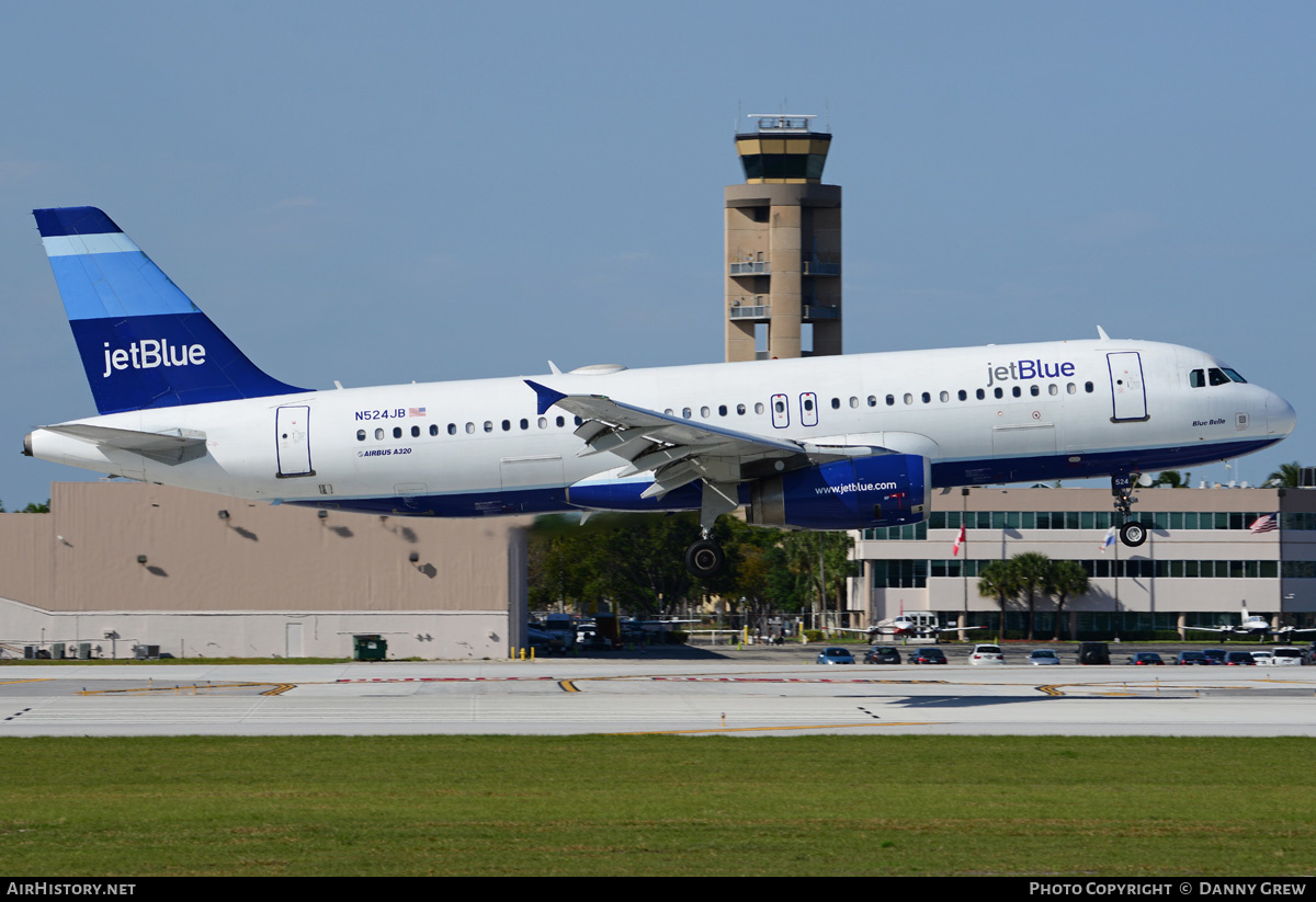 Aircraft Photo of N524JB | Airbus A320-232 | JetBlue Airways | AirHistory.net #213024