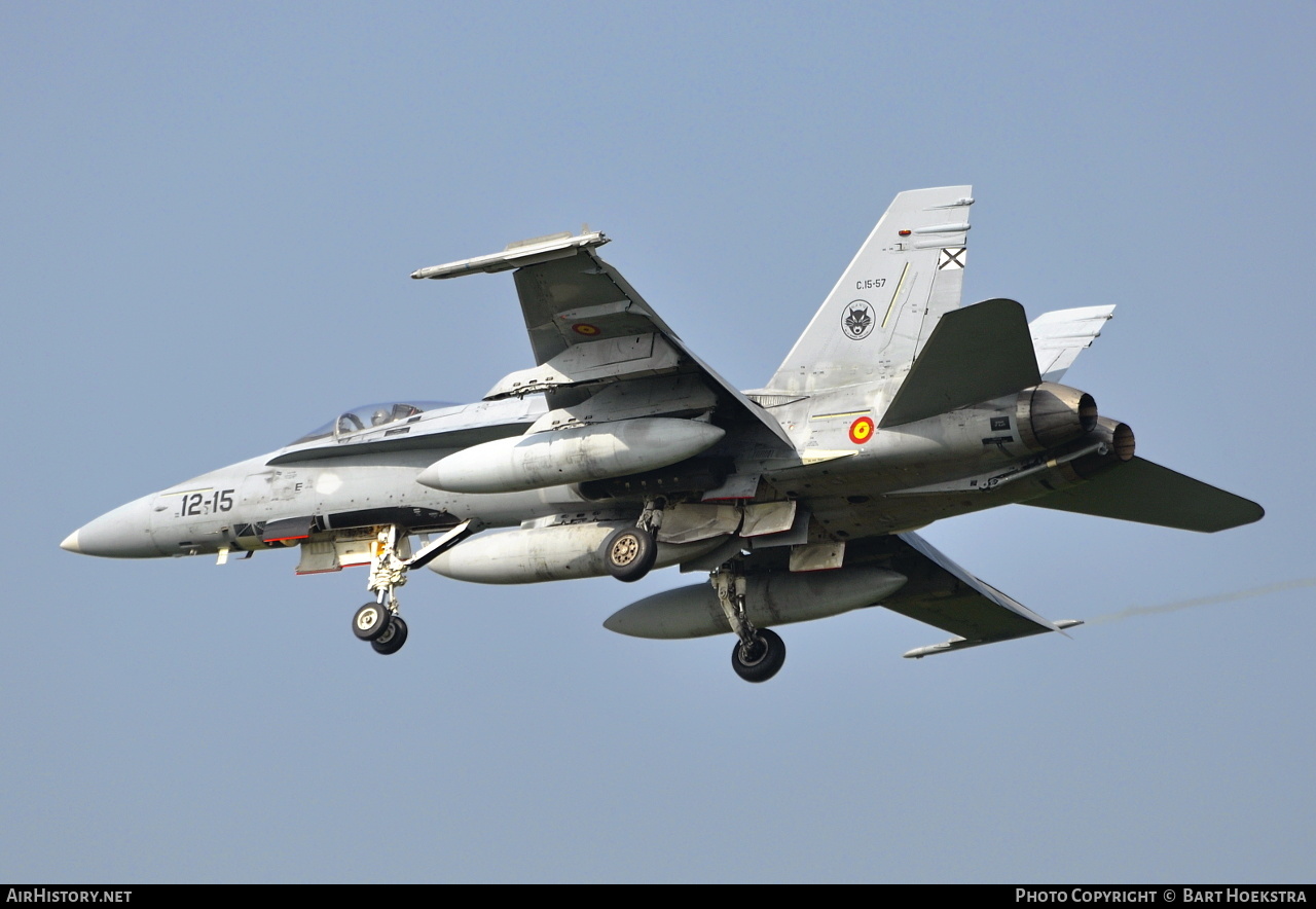Aircraft Photo of C15-57 | McDonnell Douglas EF-18A Hornet | Spain - Air Force | AirHistory.net #213150