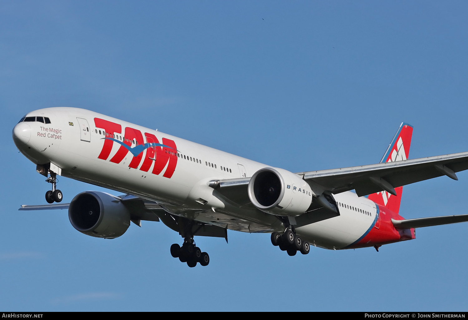 Aircraft Photo of PT-MUH | Boeing 777-32W/ER | TAM Linhas Aéreas | AirHistory.net #213171